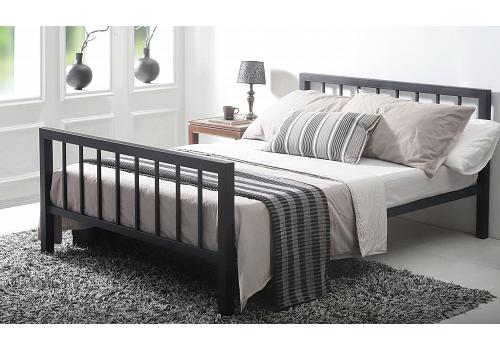 5ft King Size Metro. Strong, Black Solid,Metal Bed Frame,Bedstead,Heavy Duty 1